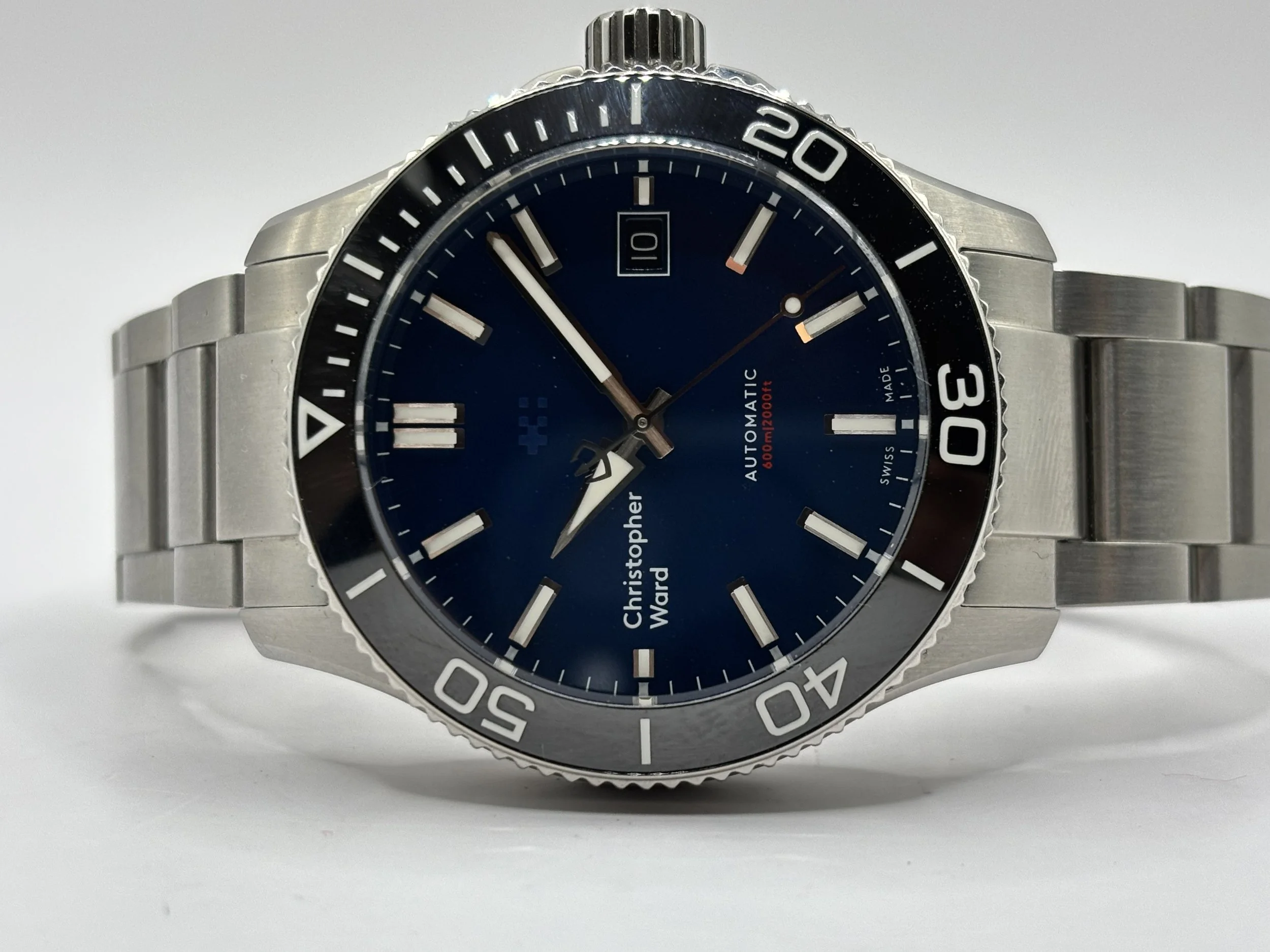 SOLD WH482 C60 Trident Pro 600 Mk3 black/blue 40mm (01/2024